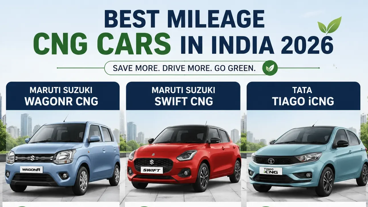 Best Mileage CNG Cars in India 2026