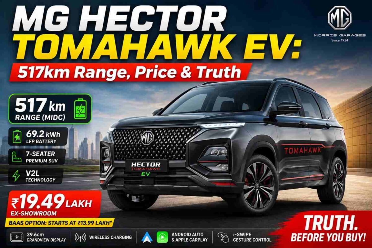 MG Hector Tomahawk EV: 517km Range, Price & Truth