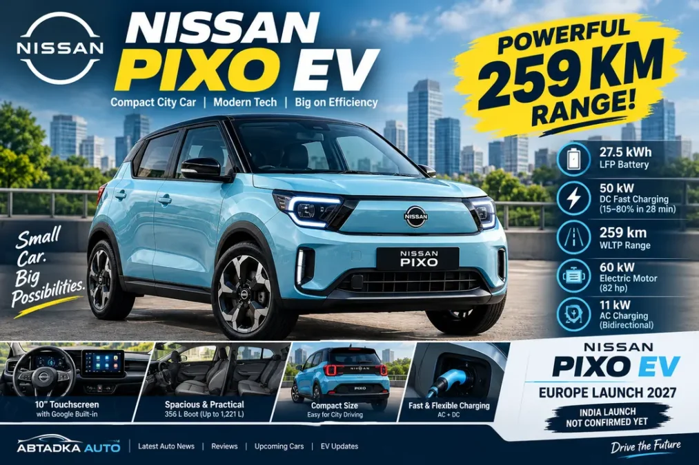Nissan pixo ev 256 km ramge