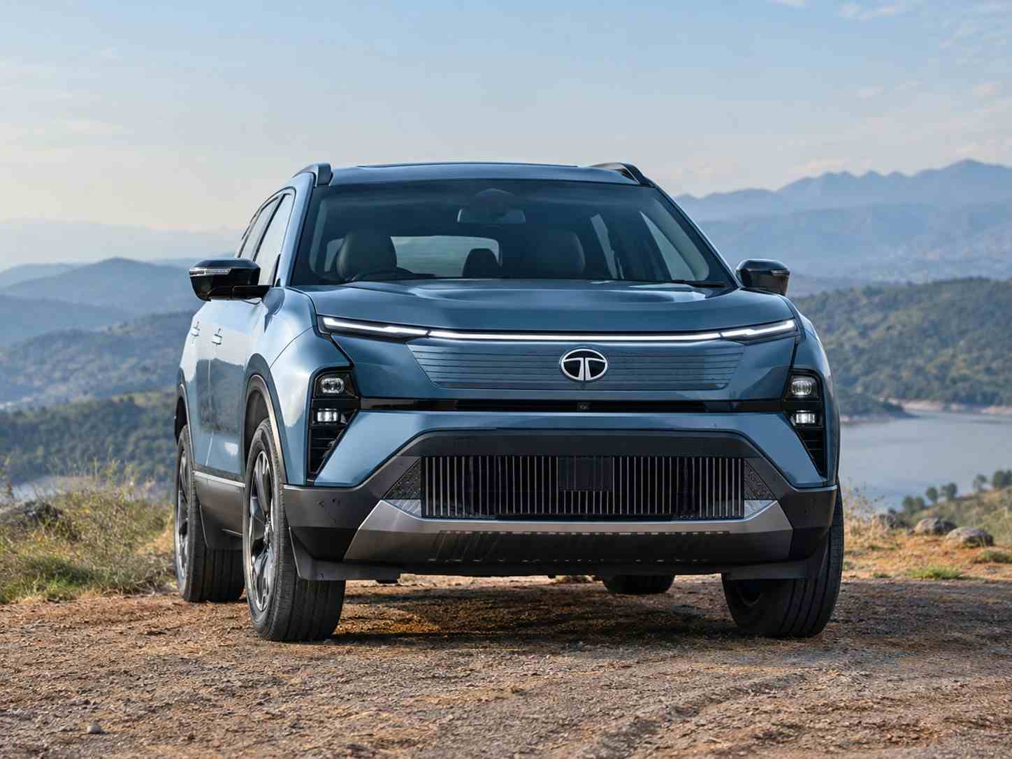 Tata Harrier EV electric SUV front view